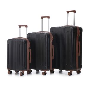 Ensemble 3 valises ABS à roulettes, serrure TSA