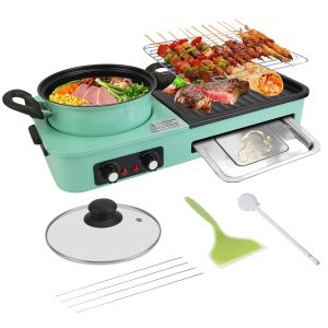 Marmite électrique BBQ coréen 1600W 3-5 personnes