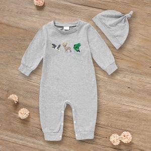 Ensemble bébé garçon animal romper 2 pcs