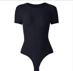 T-shirt femme manches courtes gaine seconde peau