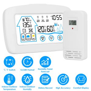 Station météo sans fil 196pi capteur température humidité