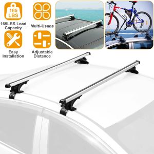 Barre toit traverse cargo 47.24" aluminium 165lbs universel