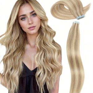Extension cheveux 50g vrai cheveu humain trame invisible