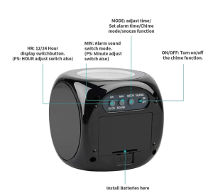 Réveil projection LCD digital parlant météo USB