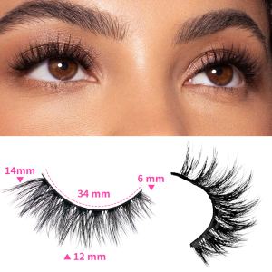 Faux cils 3D multicouches réalistes confortables