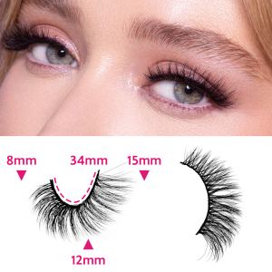 Faux-cils 3D multicouches réalistes, doux et confortables