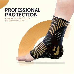 Manchon de soutien cheville cuivre unisexe P482-06