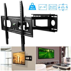 Support TV mural pivotant 37-70 po 600x400mm 99 lbs