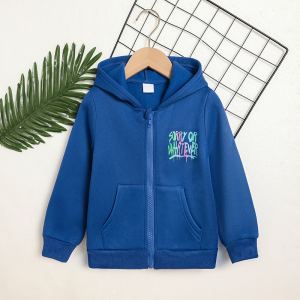 Veste à capuchon fille toddler imprimé lettre