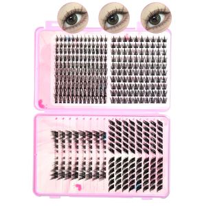 Ensemble faux cils hybrides multi-styles