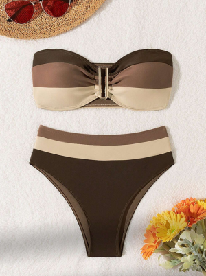 Maillot 2 pièces décontracté femme P265-09