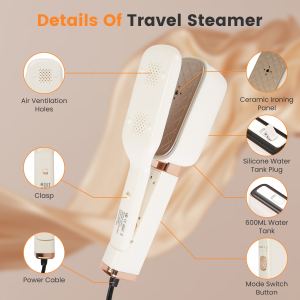Défroisseur vapeur 3-en-1 voyage 1000W - Repassage rapide