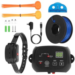 Système clôture chien 100 niveaux ajustables imperméable IPX7