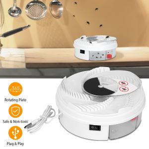 Piège à mouches électrique USB rotatif repousse-insectes