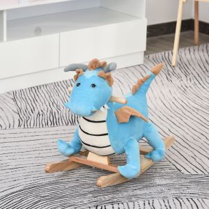 Cheval à bascule dinosaure sons réalistes bleu 18-36 mois