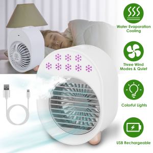 Ventilateur refroidisseur air 4en1 USB rechargeable
