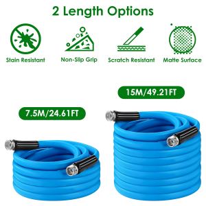 Tuyau jardin PVC 25-50pi flexible anti-fuite 500PSI