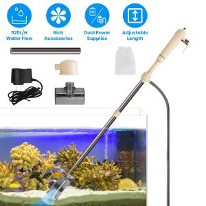 Kit nettoyeur aquarium électrique 1 ensemble longueur ajustable