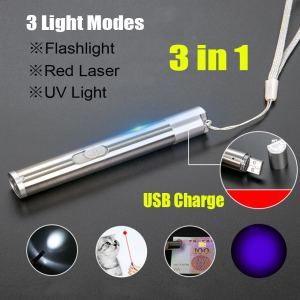 Pointeur laser LED rouge 3 en 1 UV jouets