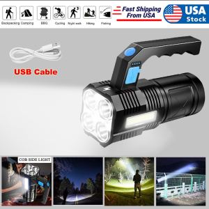 Lampe torche LED USB rechargeable COB - Camping 4 modes