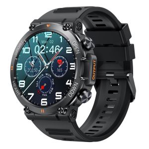 SENBONO Montre intelligente homme écran rond sans fil réponse appels