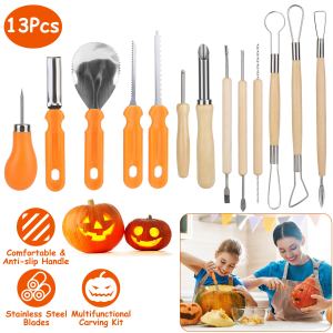 Ensemble 13pc citrouille Halloween, couteau inoxydable
