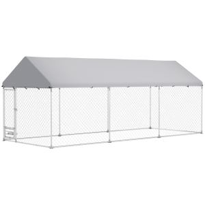 Niche chien extérieur, bol ajustable, couvert imperméable