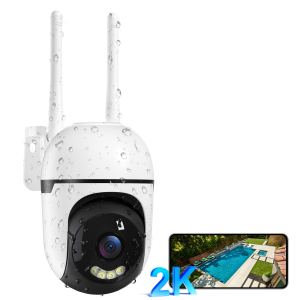 Mini caméra WiFi PTZ 3MP intérieur-extérieur avec câble
