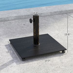 Socle parasol carré 29 lbs bronze patio