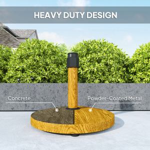 Base parapluie terrasse bois lourd ajustable jardin
