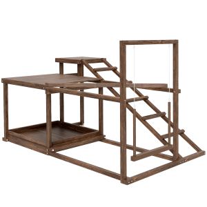 Ensemble de jeux pour poules avec perchoir
