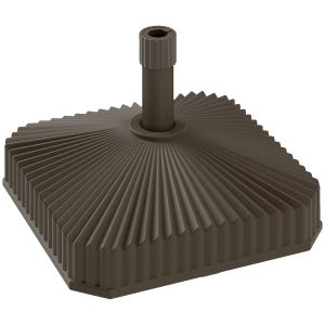 Base parapluie patio carré, robuste, remplissage jusqu'à 42lb ou 33lb eau
