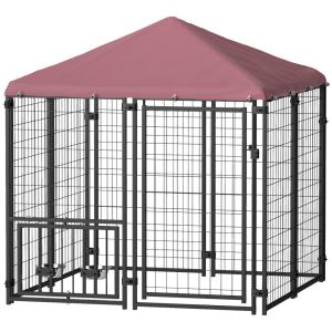 Chenil extérieur grillage 4,6 x 4,6 x 5