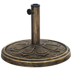 Base parapluie patio résine 26lb bronzé