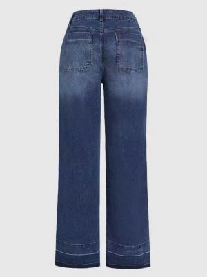 Jean jambes larges automne-hiver femme