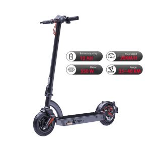 Trottinette électrique 10 po 36V 350W adulte, 25 milles autonomie
