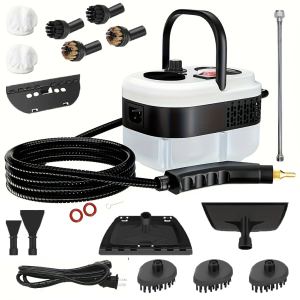 Nettoyeur vapeur portatif 2500W, réservoir 1,2L, 12 accessoires