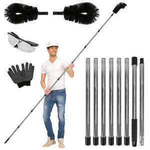 Brosse gouttière télescopique 10.5pi gants inclus