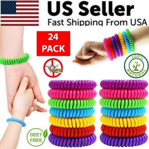 24 bracelets répulsif anti-insectes naturel