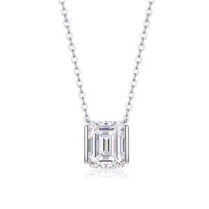 1The Brilliance In A Small Space - Pendentif moissanite S925 argent