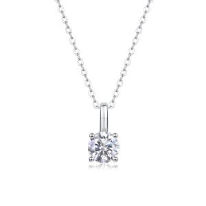 1Rencontre - Pendentif Moissanite 1ct S925 Argent