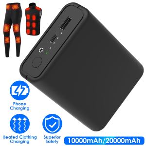 Batterie rechange 10000/20000mAh vêtements chauffants homme femme