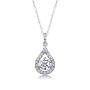 1Heart Charm - Bijou moissanite 1 carat S925 argent sterling