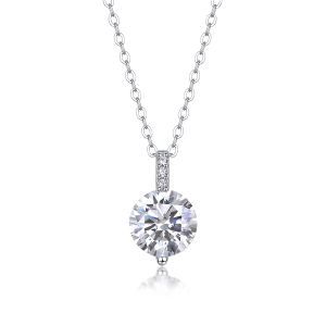 1Brillance Vie - Pendentif Moissanite 2ct S925 Argent