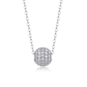 1Meet At This Moment - Ensemble pendentif moissanite S925