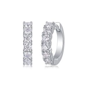 1Pursuit - Ensemble boucles moissanite S925 plaqu
