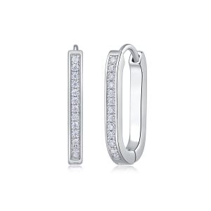 1Reincarnation - Boucles moissanite S925 plaqu platine