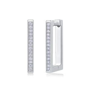 1Kokang - Boucles Moissanite S925 Argent Platine Luxe