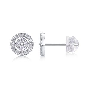 1Osmanthus Argent - Boucles Moissanite S925 Platine