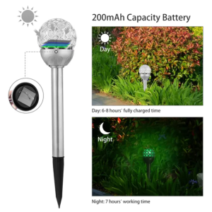 Solarek 3 lampes solaires RGB IP44 jardin décor noël
